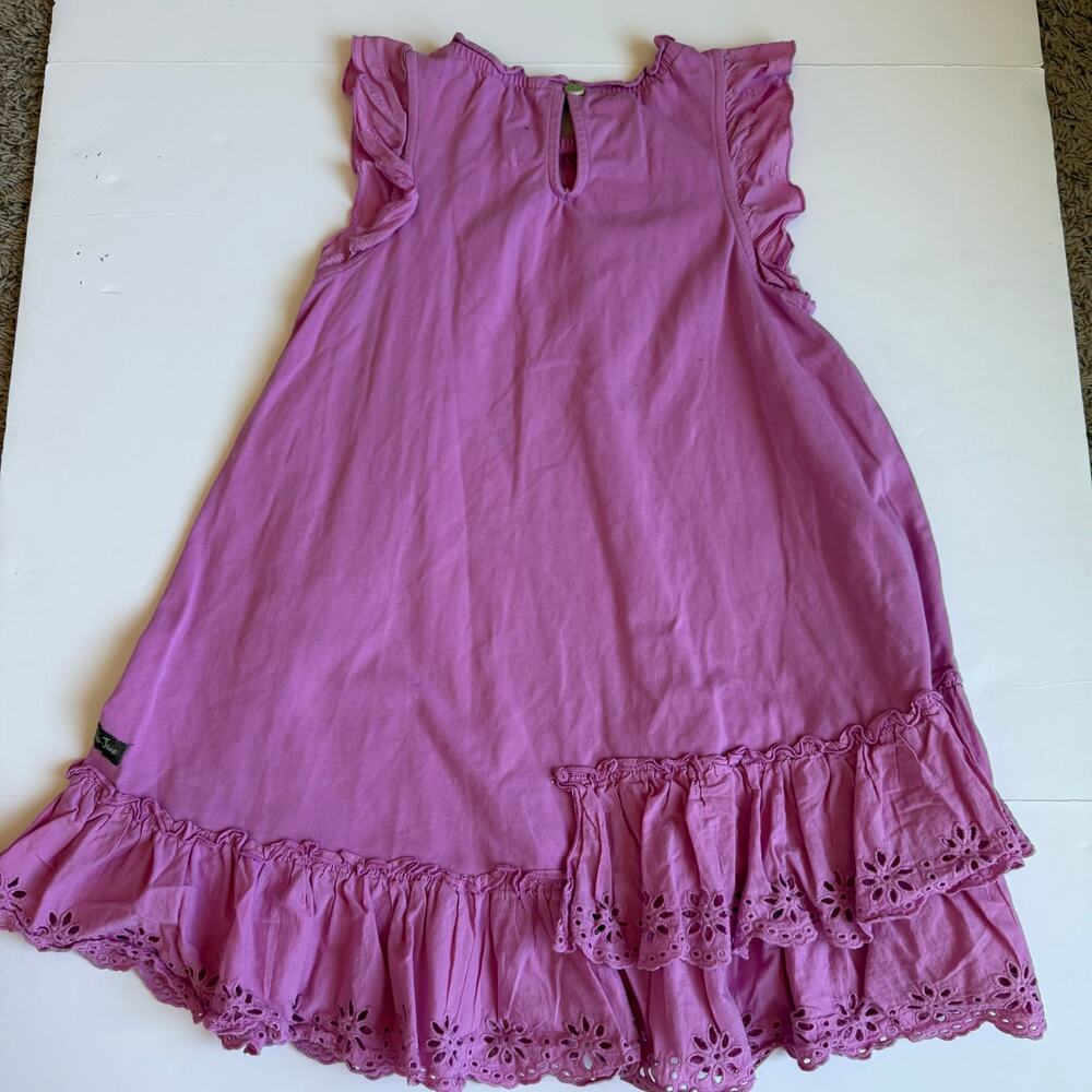 Matilda Jane Stella Eyelet & Ruffle Dress Enchanted Garden Girls 10 - Picture 6 of 7